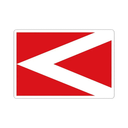 Flag of Anderlues (Belgium) STICKER Vinyl Kiss-Cut Decal 3 Inch White - The Sticker Space