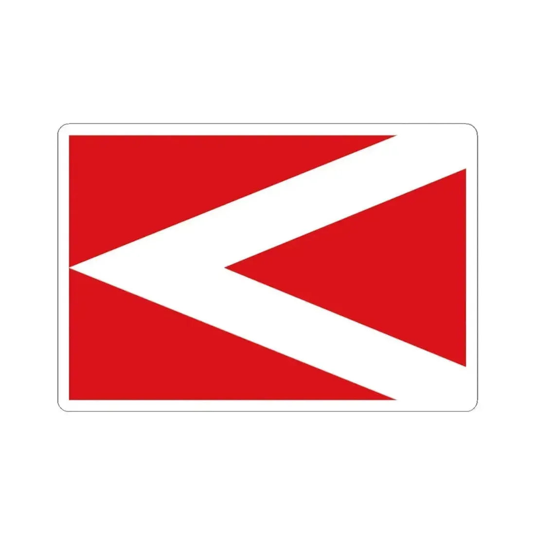 Flag of Anderlues (Belgium) STICKER Vinyl Kiss-Cut Decal 4 Inch White - The Sticker Space