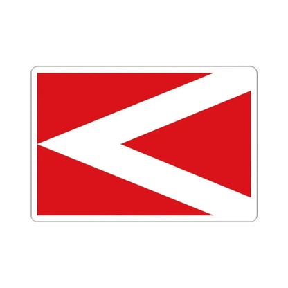 Flag of Anderlues (Belgium) STICKER Vinyl Kiss-Cut Decal 4 Inch White - The Sticker Space