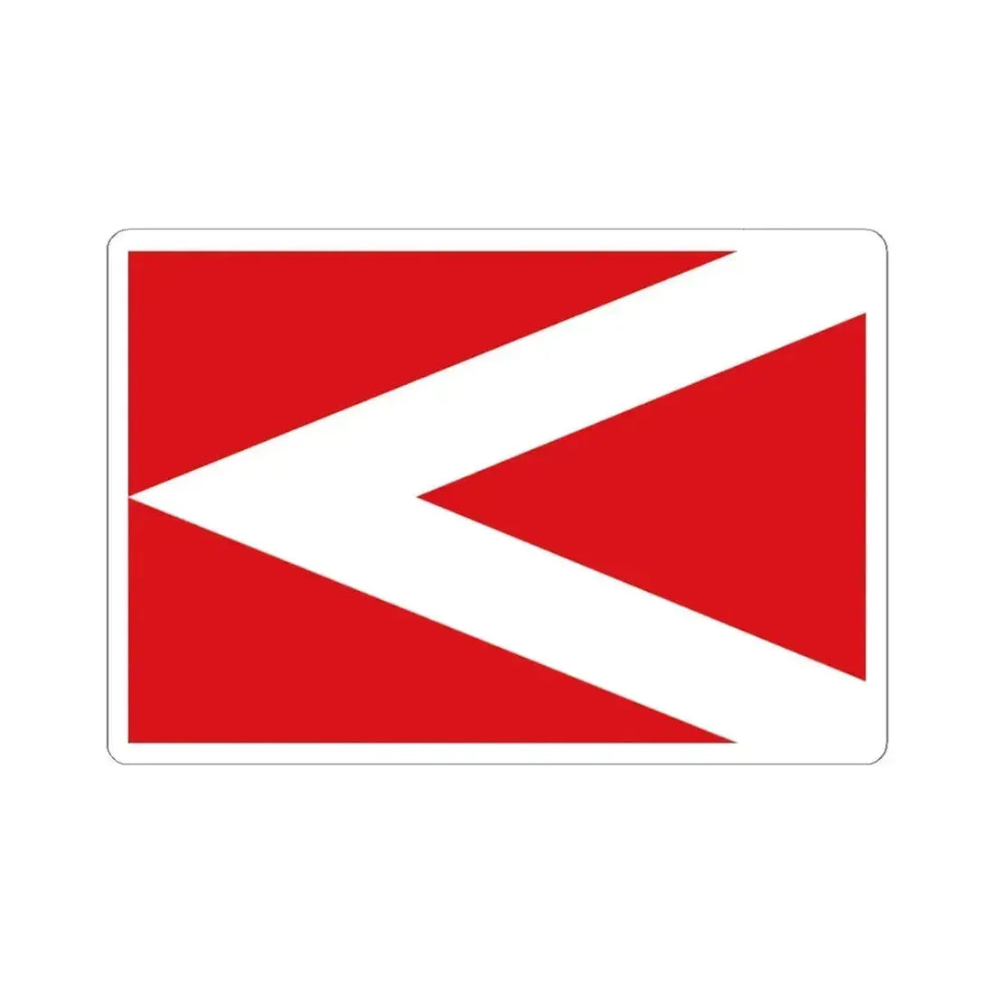 Flag of Anderlues (Belgium) STICKER Vinyl Kiss-Cut Decal 6 Inch White - The Sticker Space