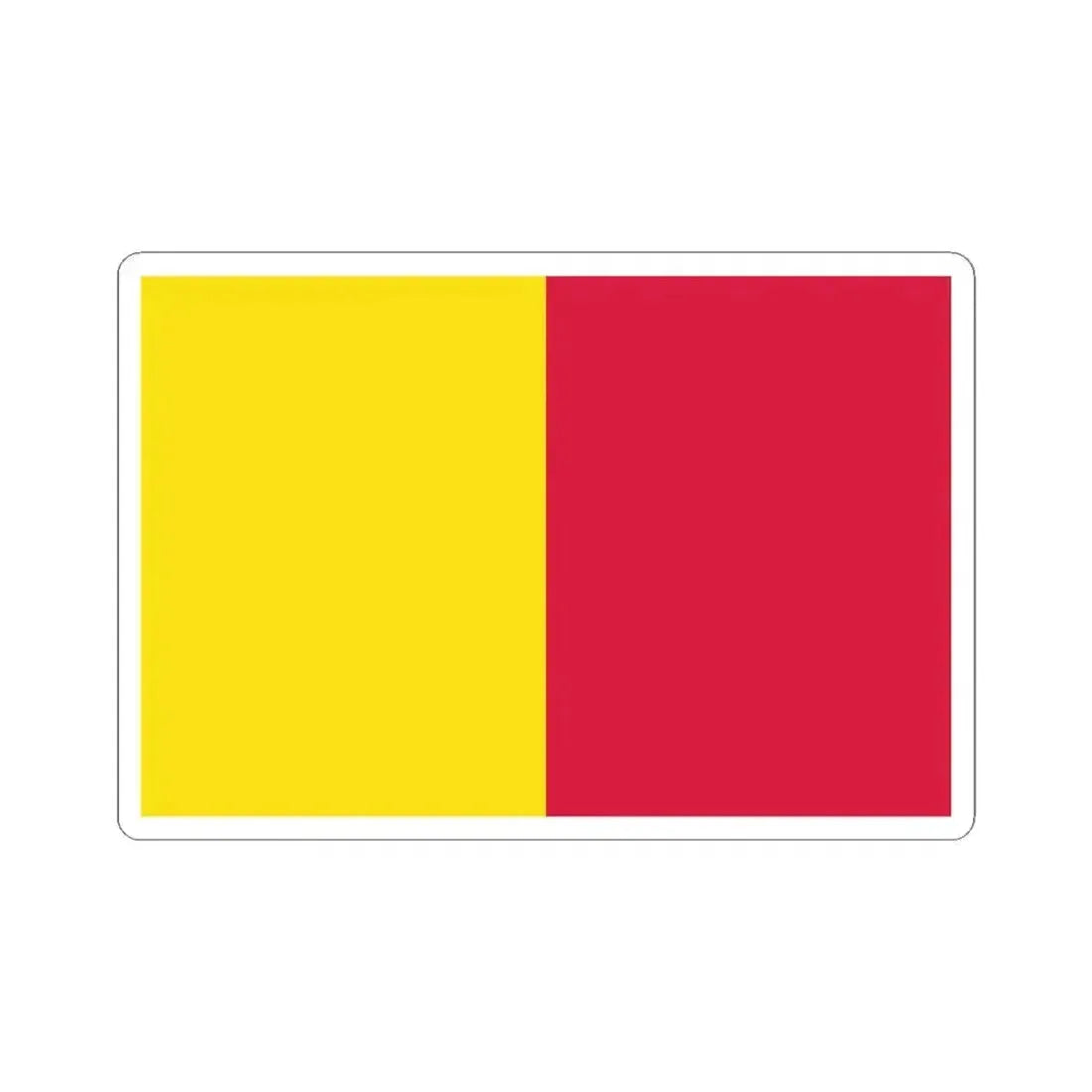 Flag of Andorra 1806-1866 (Andorra) STICKER Vinyl Kiss-Cut Decal 4 Inch White - The Sticker Space