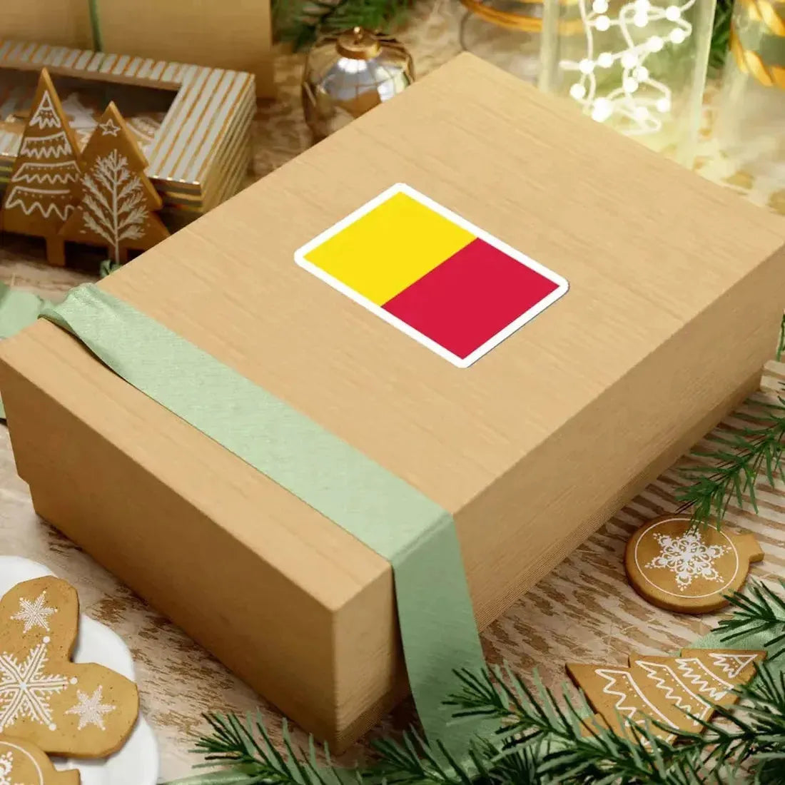 Flag of Andorra 1806-1866 (Andorra) STICKER Vinyl Kiss-Cut Decal - The Sticker Space