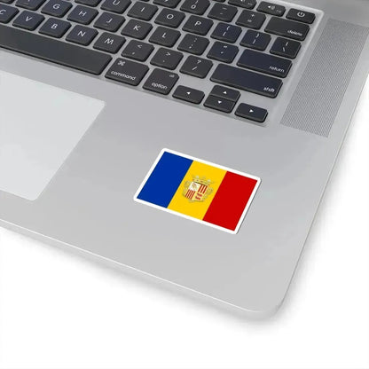 Flag of Andorra 1939-1949 3-2 (Andorra) STICKER Vinyl Kiss-Cut Decal - The Sticker Space