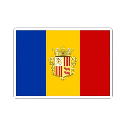 Flag of Andorra 1939-1949 (Andorra) STICKER Vinyl Kiss-Cut Decal 2 Inch White - The Sticker Space