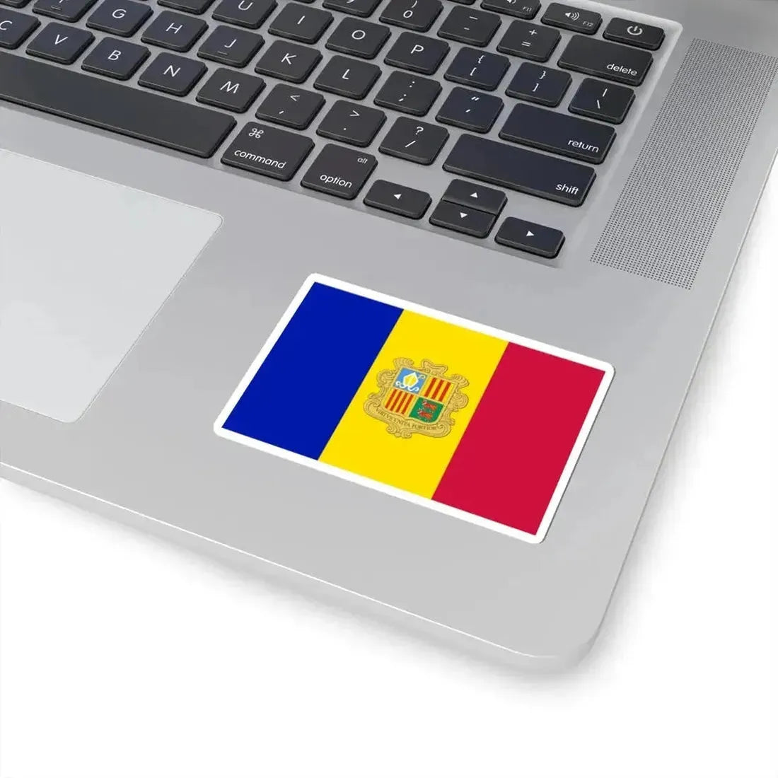 Flag of Andorra 1949-1959 3-2 (Andorra) STICKER Vinyl Kiss-Cut Decal - The Sticker Space