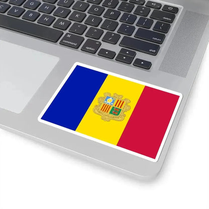 Flag of Andorra 1949-1959 (Andorra) STICKER Vinyl Kiss-Cut Decal - The Sticker Space