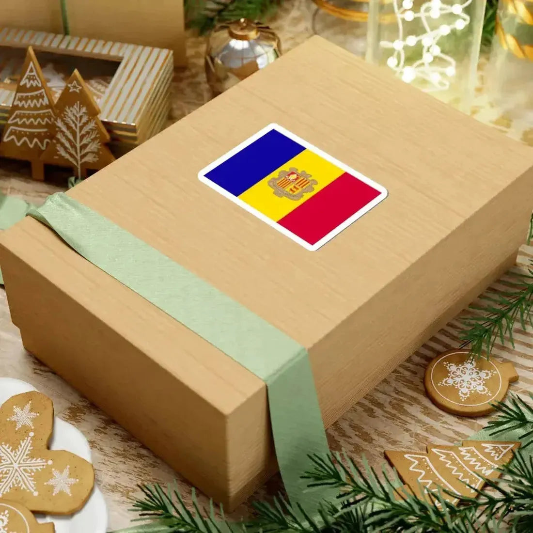 Flag of Andorra (Andorra) STICKER Vinyl Kiss-Cut Decal - The Sticker Space