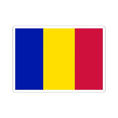 Flag of Andorra civil (Andorra) STICKER Vinyl Kiss-Cut Decal 2 Inch White - The Sticker Space