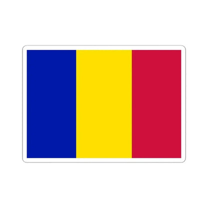 Flag of Andorra civil (Andorra) STICKER Vinyl Kiss-Cut Decal 6 Inch White - The Sticker Space
