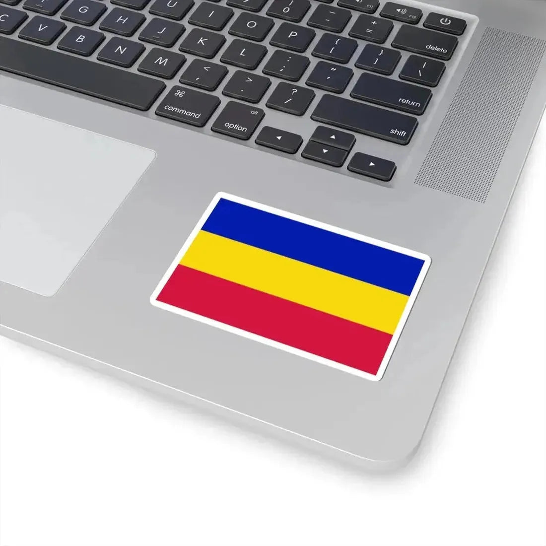 Flag of Andorra civil horizontal (Andorra) STICKER Vinyl Kiss-Cut Decal - The Sticker Space