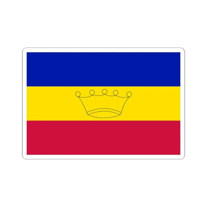Flag of Andorra end of the 19th century-c. 1930s (Andorra) STICKER Vinyl Kiss-Cut Decal 2 Inch White - The Sticker Space