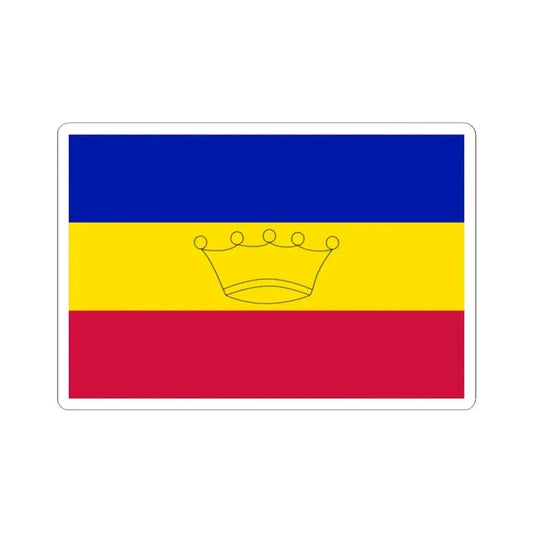 Flag of Andorra end of the 19th century-c. 1930s (Andorra) STICKER Vinyl Kiss-Cut Decal 2 Inch White - The Sticker Space