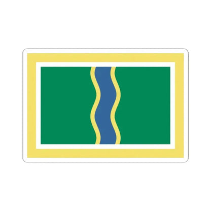 Flag of Andorra la Vella (Andorra) STICKER Vinyl Kiss-Cut Decal 2 Inch White - The Sticker Space