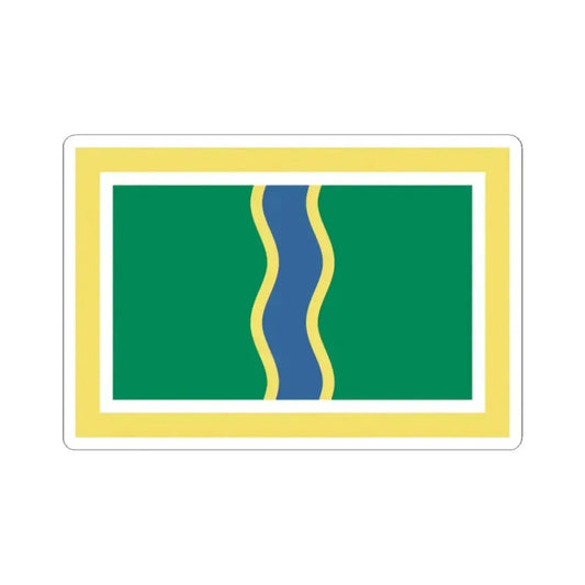 Flag of Andorra la Vella (Andorra) STICKER Vinyl Kiss-Cut Decal 2 Inch White - The Sticker Space