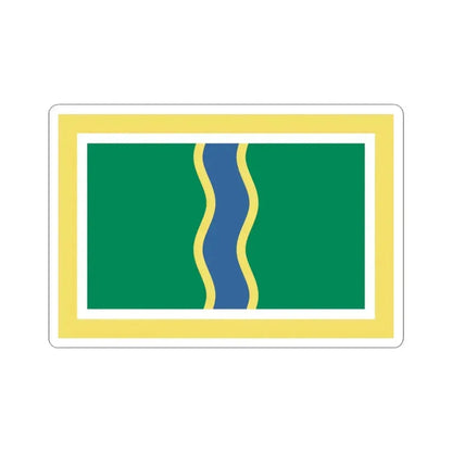 Flag of Andorra la Vella (Andorra) STICKER Vinyl Kiss-Cut Decal 3 Inch White - The Sticker Space