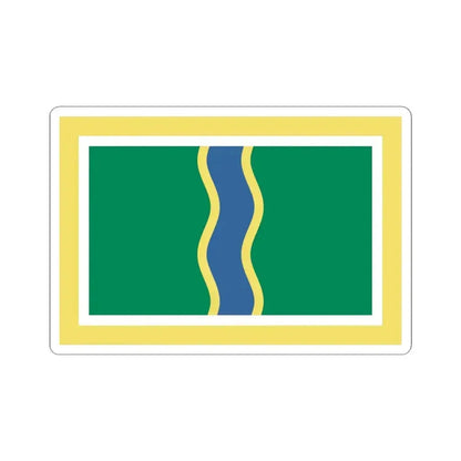 Flag of Andorra la Vella (Andorra) STICKER Vinyl Kiss-Cut Decal 4 Inch White - The Sticker Space