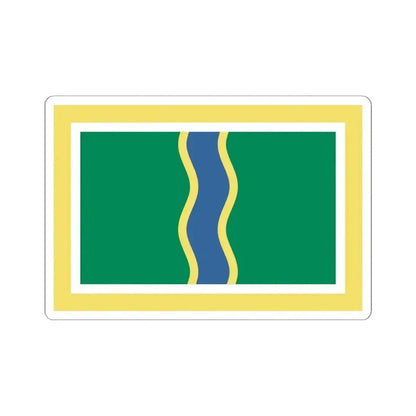 Flag of Andorra la Vella (Andorra) STICKER Vinyl Kiss-Cut Decal 6 Inch White - The Sticker Space