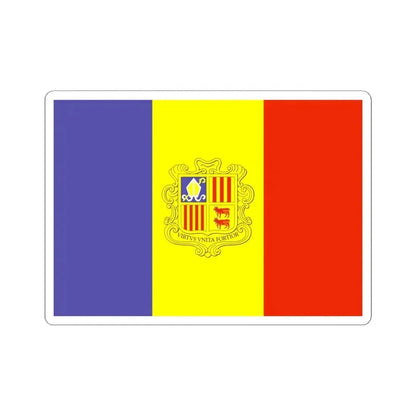 Flag of Andorra WFB 2000 (Andorra) STICKER Vinyl Kiss-Cut Decal 6 Inch White - The Sticker Space