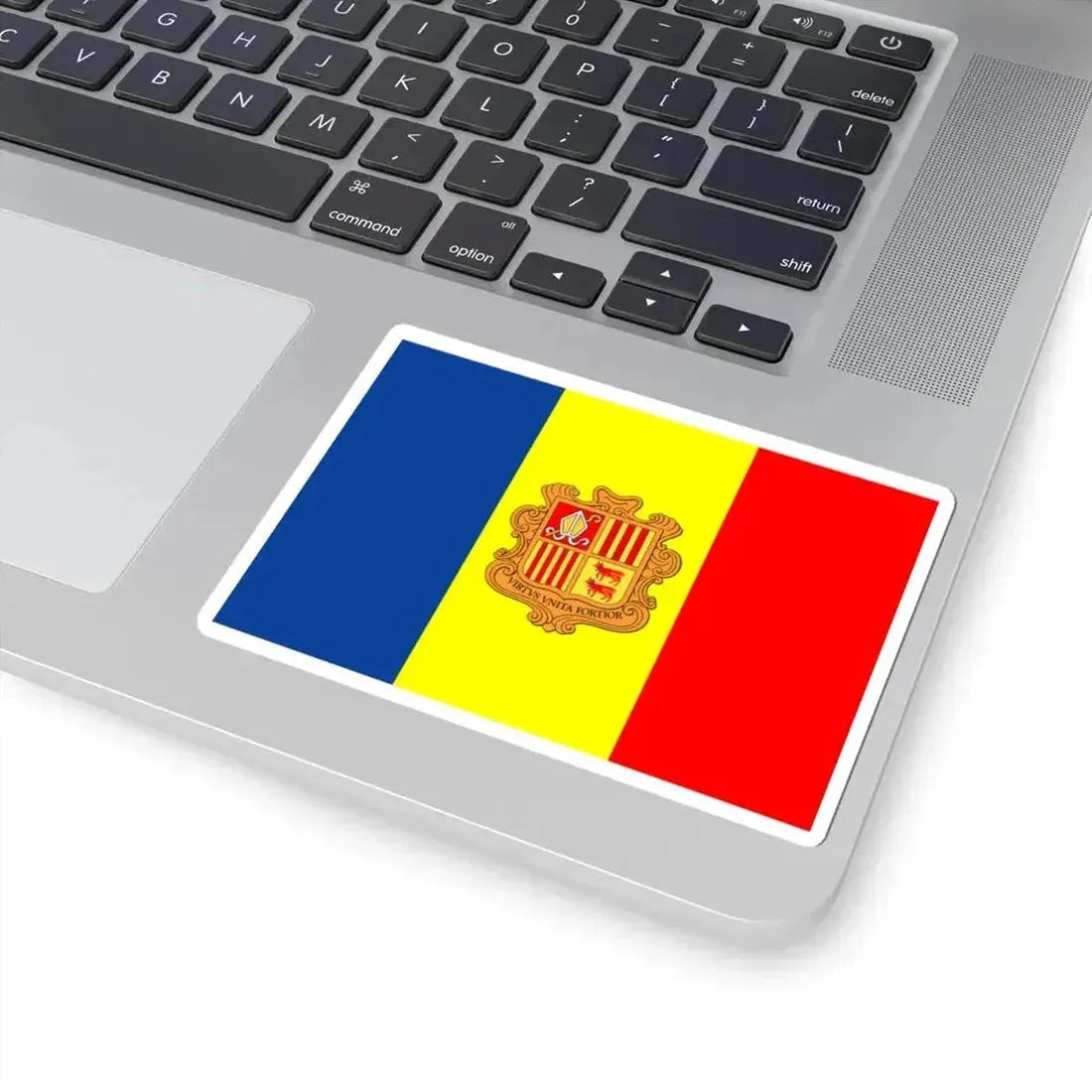 Flag of Andorra WFB 2004 (Andorra) STICKER Vinyl Kiss-Cut Decal - The Sticker Space
