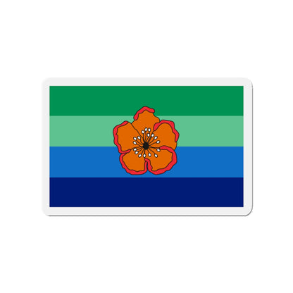 Flag of Angaur Palau - Die-Cut Magnet-3" x 3"-The Sticker Space