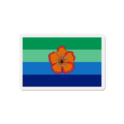 Flag of Angaur Palau - Die-Cut Magnet-5" x 5"-The Sticker Space