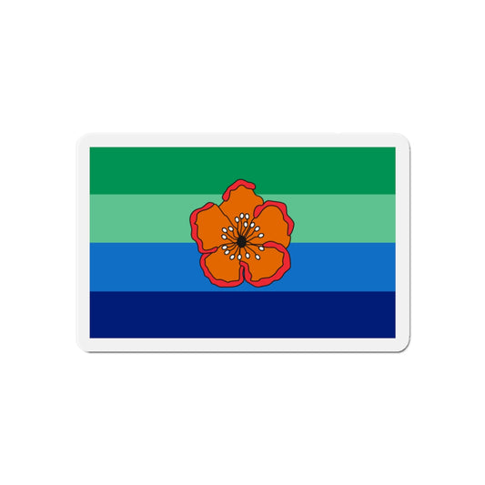 Flag of Angaur Palau - Die-Cut Magnet-6 × 6"-The Sticker Space