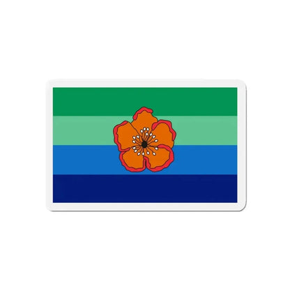 Flag of Angaur Palau - Refrigerator Magnet - The Sticker Space