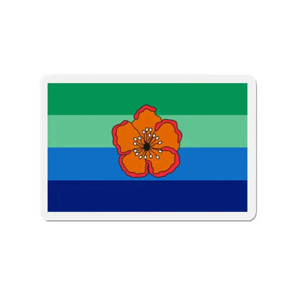 Flag of Angaur Palau - Refrigerator Magnet - The Sticker Space