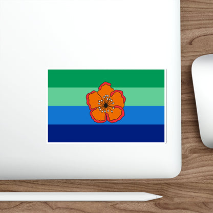 Flag of Angaur Palau STICKER Vinyl Die-Cut Decal-The Sticker Space