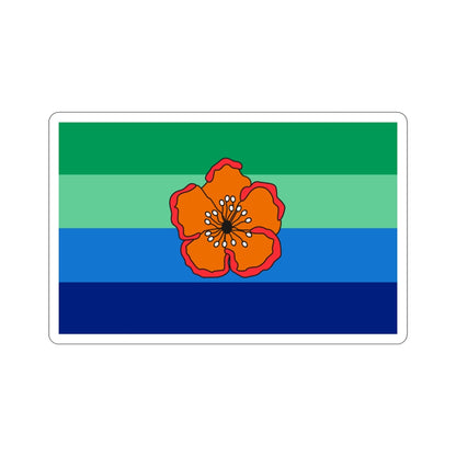 Flag of Angaur Palau STICKER Vinyl Die-Cut Decal-3 Inch-The Sticker Space