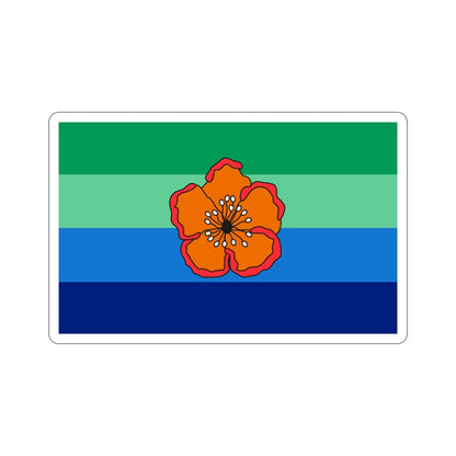 Flag of Angaur Palau STICKER Vinyl Die-Cut Decal-4 Inch-The Sticker Space