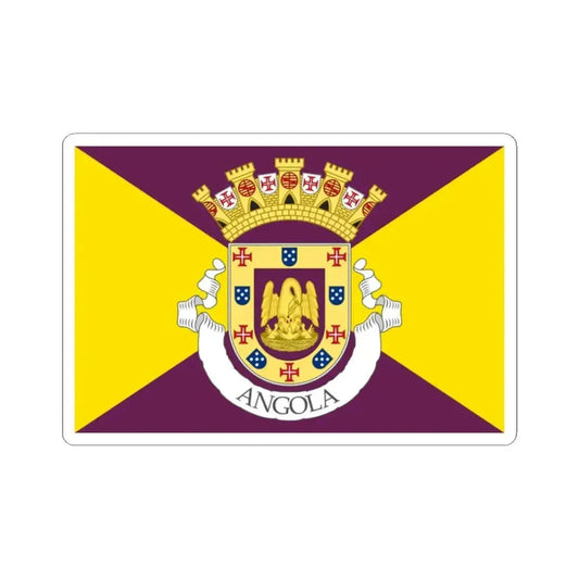 Flag of Angola 1932 proposal (Angola) STICKER Vinyl Kiss-Cut Decal 2 Inch White - The Sticker Space