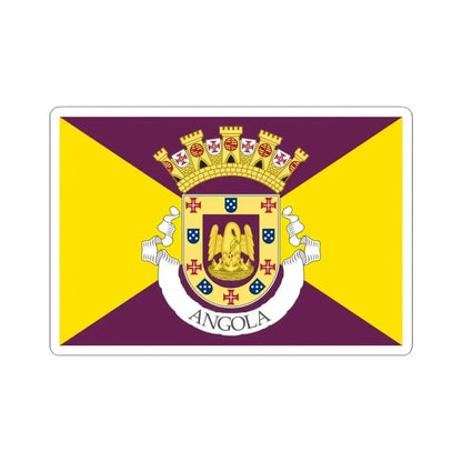 Flag of Angola 1932 proposal (Angola) STICKER Vinyl Kiss-Cut Decal 3 Inch White - The Sticker Space