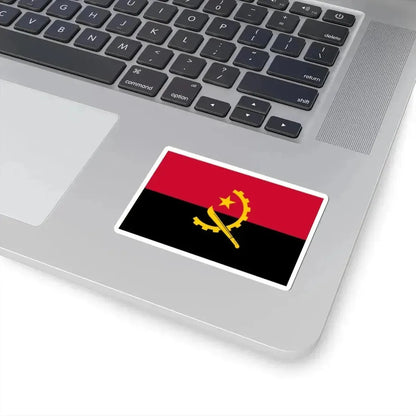 Flag of Angola (Angola) STICKER Vinyl Kiss-Cut Decal - The Sticker Space