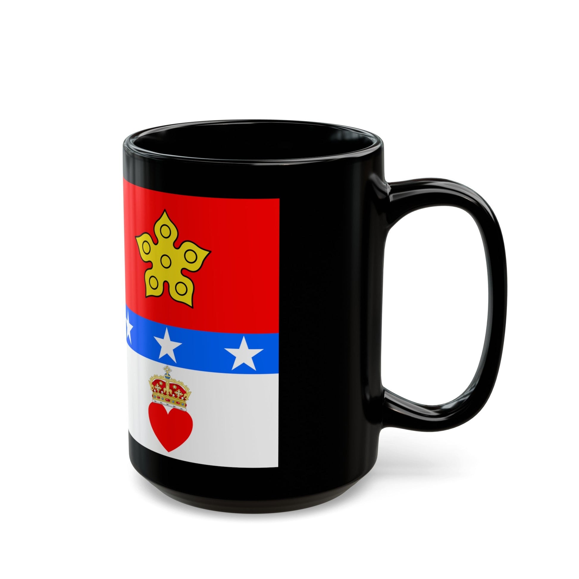 Flag of Angus UK - Black Coffee Mug-The Sticker Space