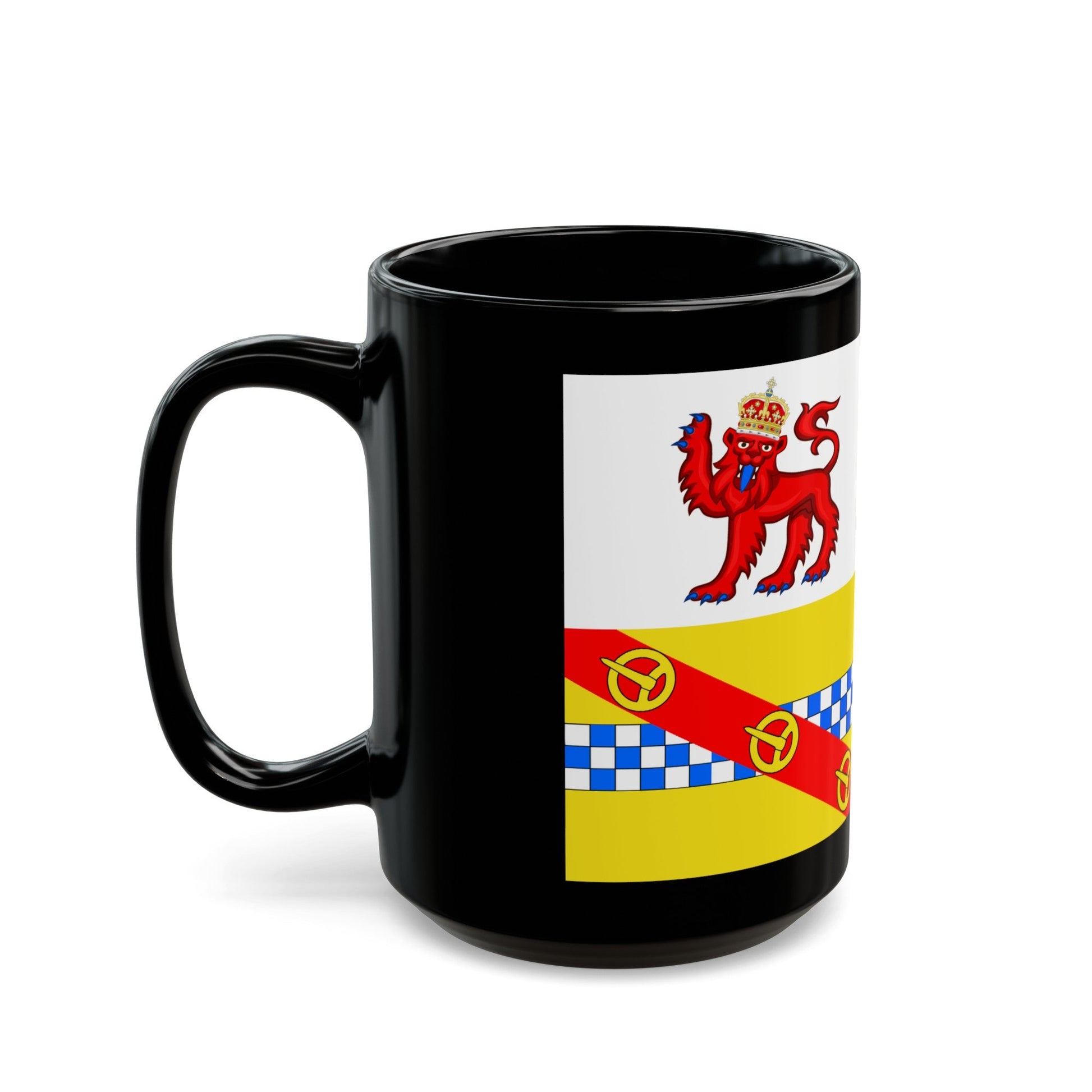 Flag of Angus UK - Black Coffee Mug-The Sticker Space