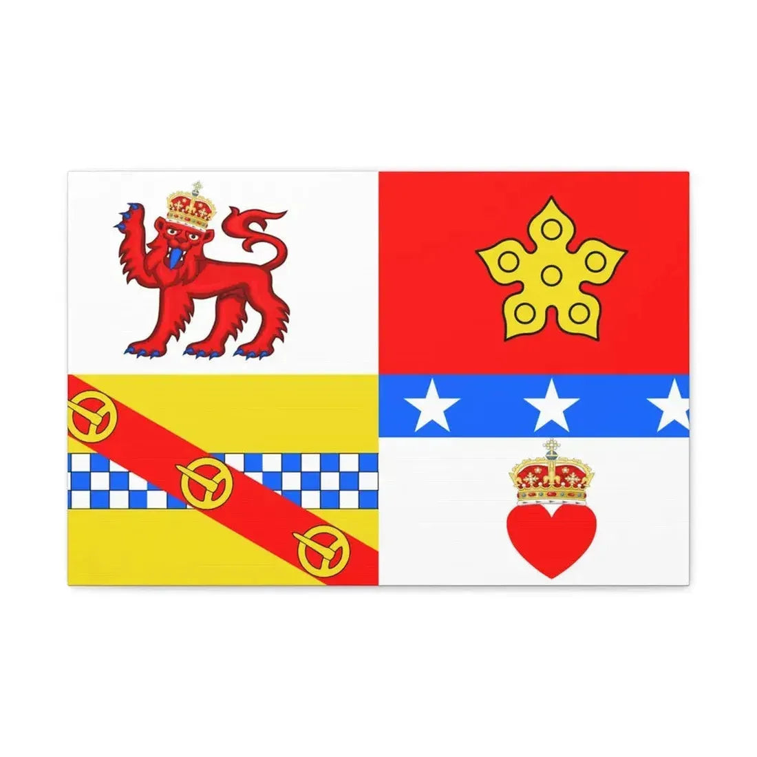 Flag of Angus UK - Canvas Wall Art 24″ x 16″ 1.25" - The Sticker Space