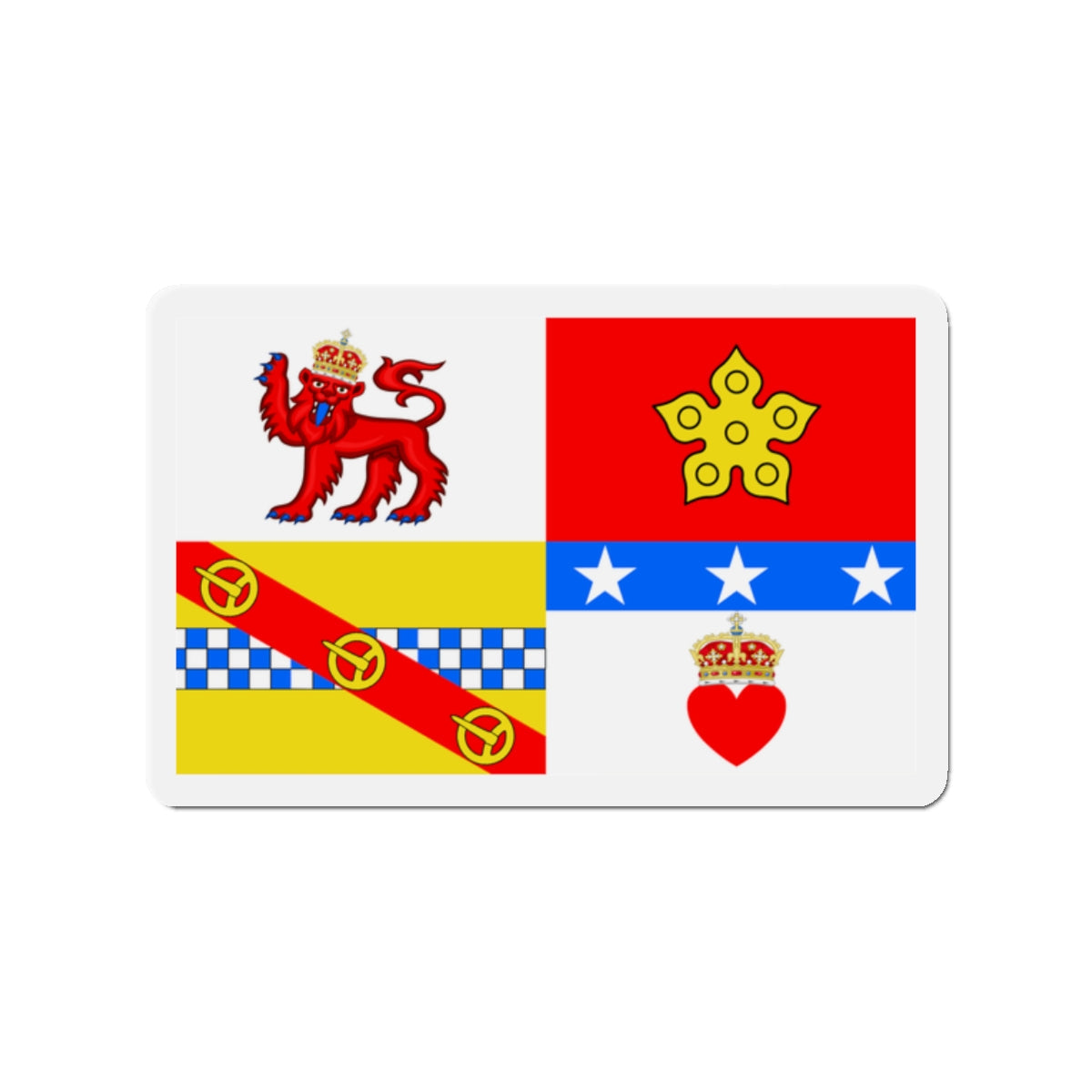 Flag of Angus UK - Die-Cut Magnet-2" x 2"-The Sticker Space