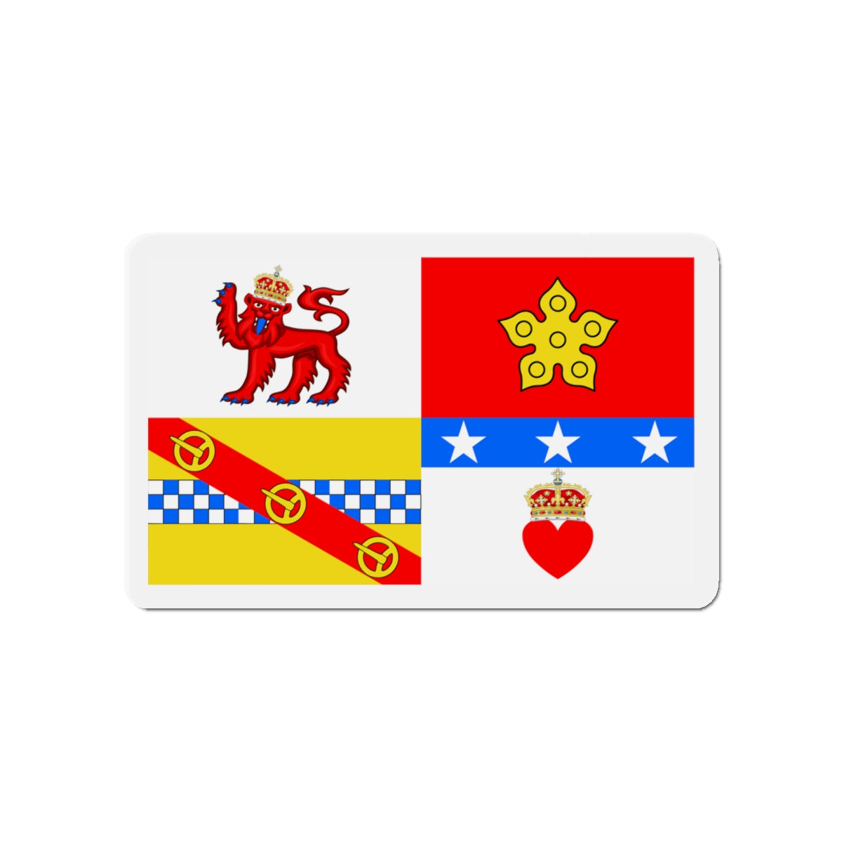 Flag of Angus UK - Die-Cut Magnet-4" x 4"-The Sticker Space