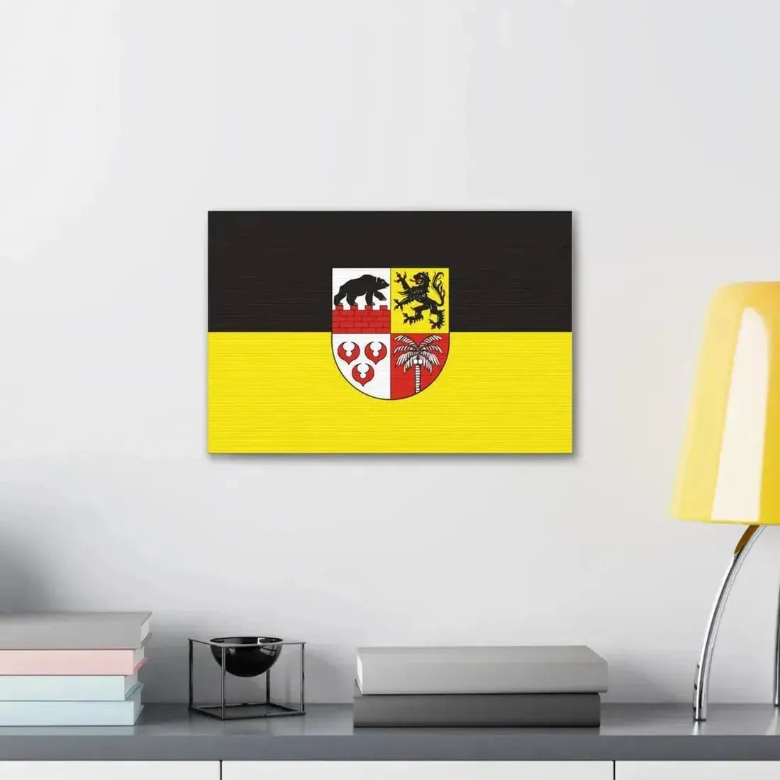 Flag of Anhalt Bitterfeld Germany - Canvas Wall Art - The Sticker Space