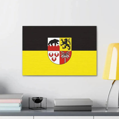 Flag of Anhalt Bitterfeld Germany - Canvas Wall Art - The Sticker Space