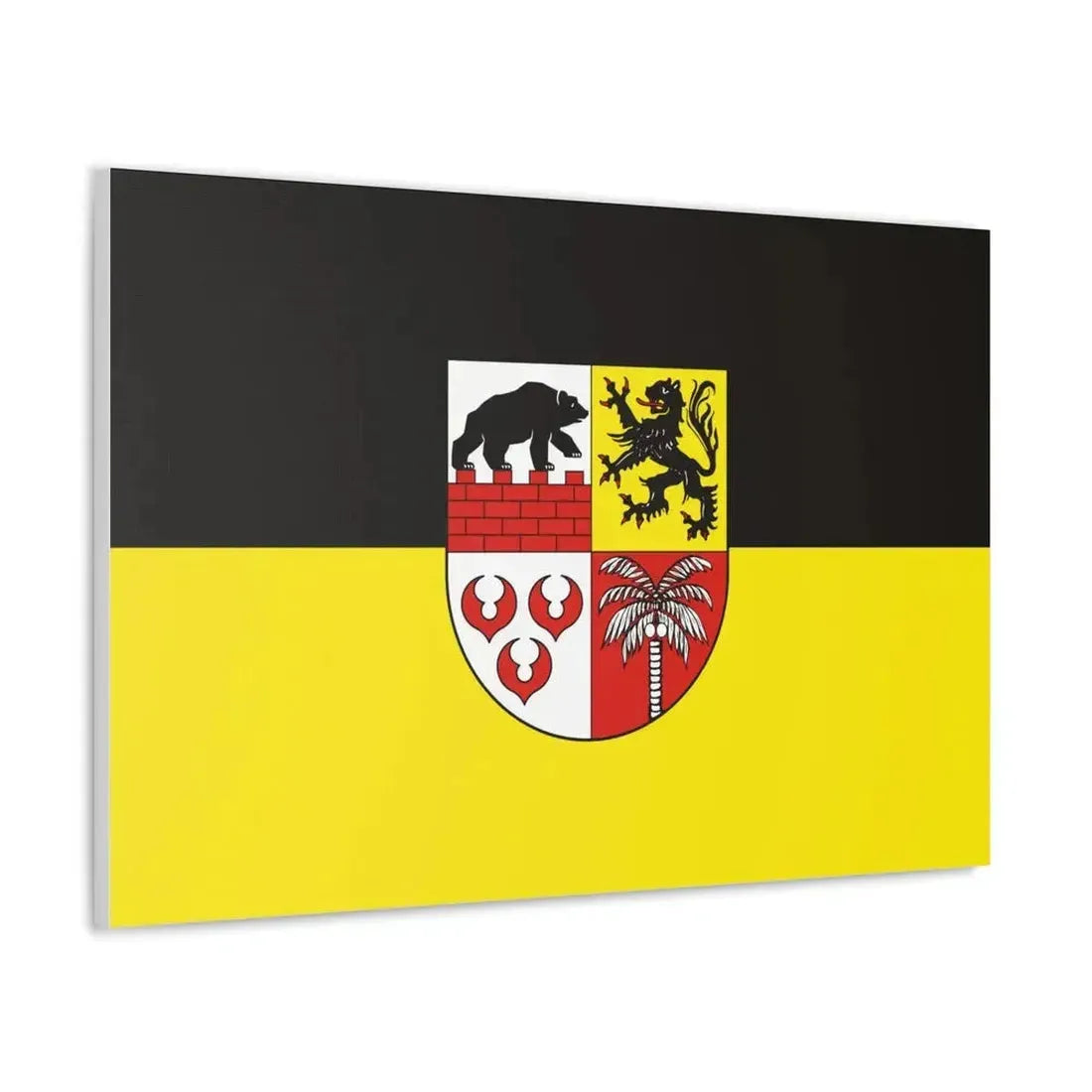 Flag of Anhalt Bitterfeld Germany - Canvas Wall Art - The Sticker Space