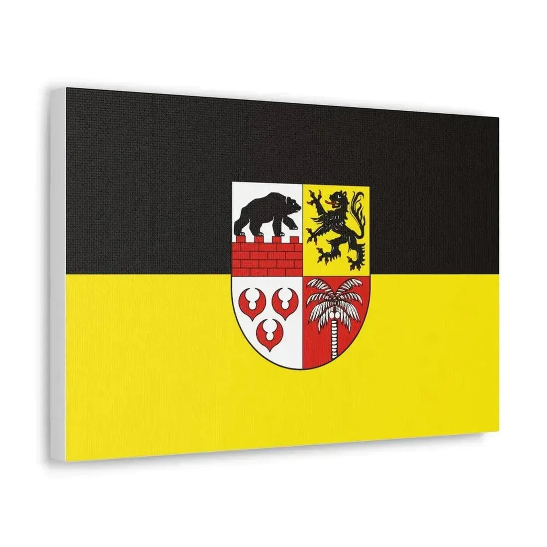 Flag of Anhalt Bitterfeld Germany - Canvas Wall Art - The Sticker Space