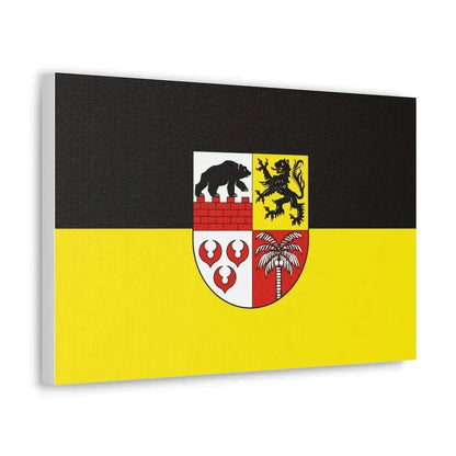 Flag of Anhalt Bitterfeld Germany - Canvas Wall Art - The Sticker Space