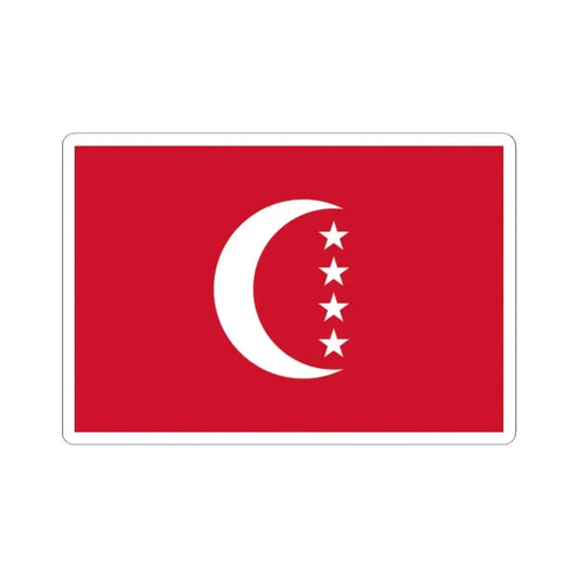 Flag of Anjouan official (Comoros) STICKER Vinyl Kiss-Cut Decal 2 Inch White - The Sticker Space