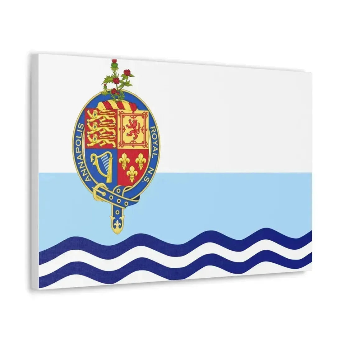 Flag of Annapolis Royal Canada - Canvas Wall Art - The Sticker Space