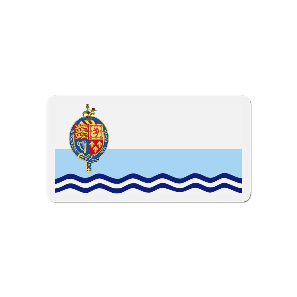 Flag of Annapolis Royal Canada - Die-Cut Magnet-6 × 6"-The Sticker Space