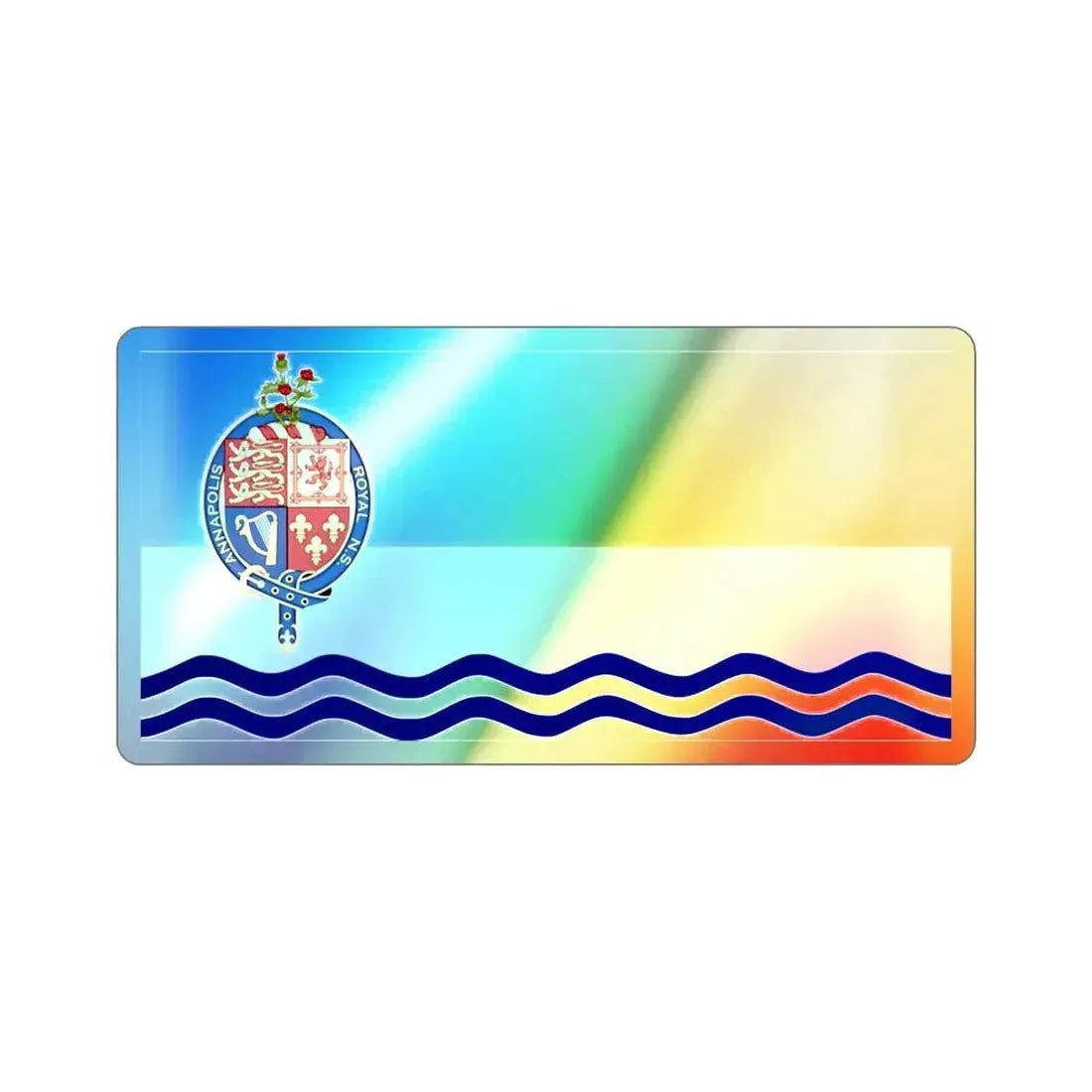 Flag of Annapolis Royal Canada Holographic STICKER Die-Cut Vinyl Decal - The Sticker Space