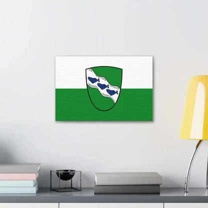 Flag of Ansbach 2 Germany - Canvas Wall Art - The Sticker Space