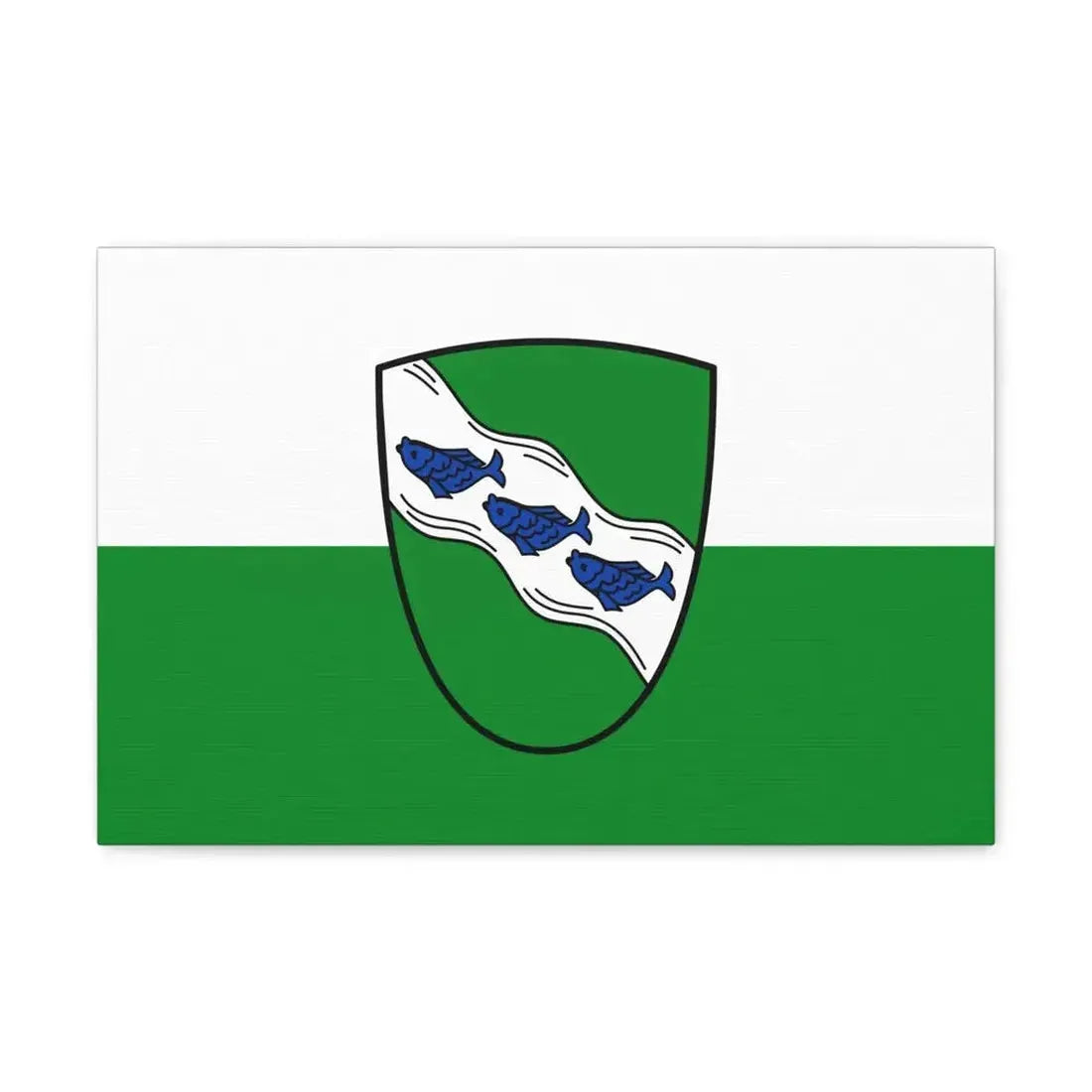 Flag of Ansbach 2 Germany - Canvas Wall Art - The Sticker Space